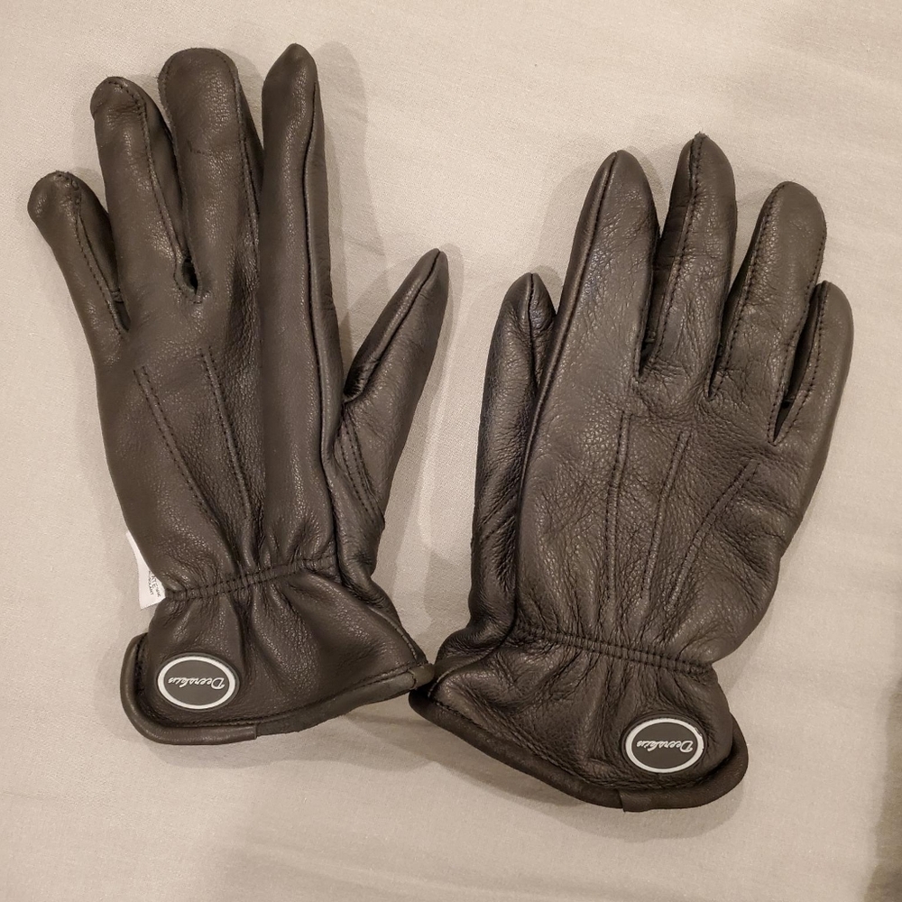 Deerskin Black Leather Gloves for Men